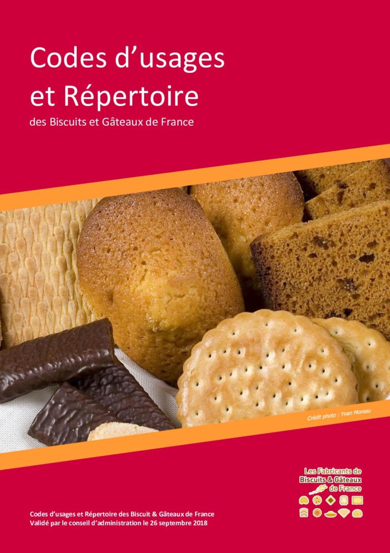 Codes d'usages biscuits et gateaux L'Alliance 7