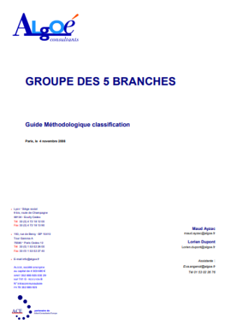 Guide Méthodologique classification